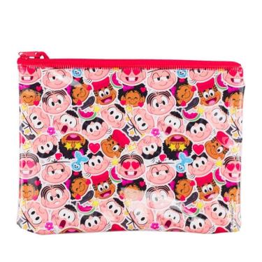 Imagem de Estojo Necessaire Turma da Mônica Rosto Média 17x21cm Infantil-Feminino