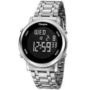 Imagem de Relogio Feminino Digital Negativo Prata Champion CH40213T-Feminino