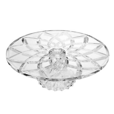 Imagem de Prato para Bolo com Pé Deli Diamond Lyor 30cmx9,5cm