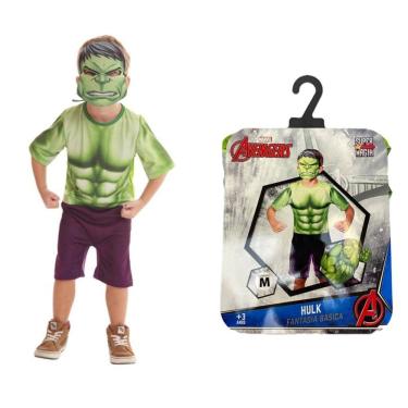 Imagem de Fantasia Hulk com Máscara Tamanho M - Novabrink