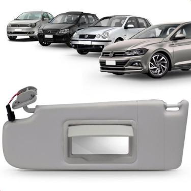 Imagem de Quebra Sol Cinza com Espelho Bolsa e Iluminação Volkswagen Polo 2003 a