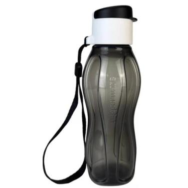 Imagem de Eco Tupper 310ml Preta com tampa branca e preta Tupperware