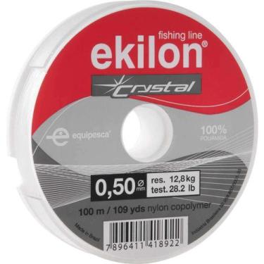 Imagem de Linha Para Pesca, 0,50 mm x 100 m, Branca, Ekilon