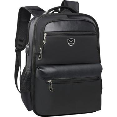 Imagem de Mochila Escolar Para Notebook Com Cabo E Cadeado Preto 18 Mn4174 Mochi