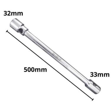Imagem de Chave De Roda 32mm x 33mm Caminhão Ônibus 500mm - NoBrand