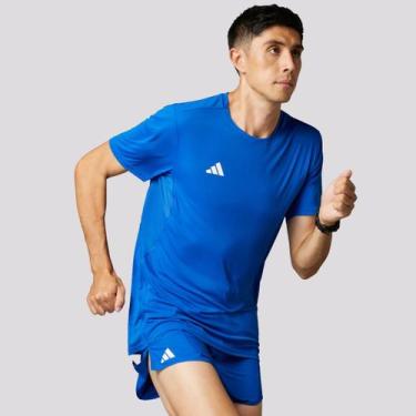 Imagem de Camiseta Adidas Adizero Tee Essentials Azul, G
