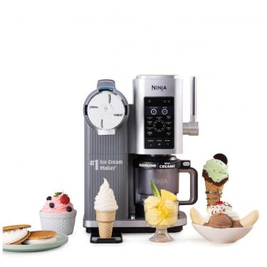 Imagem de Máquina de Sorvete Ninja CREAMi Scoop & Swirl NC701 Prata 480 ml 13 Programas 800W