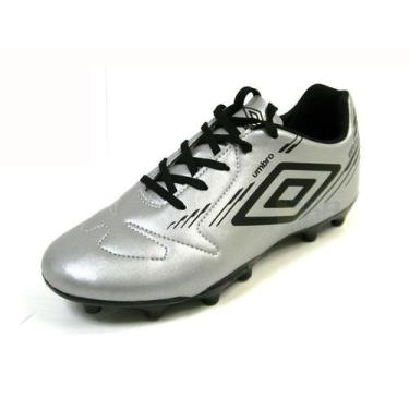 Imagem de Chuteira Umbro BRAVE JR Campo cza/pto infantil - Umbro, 35