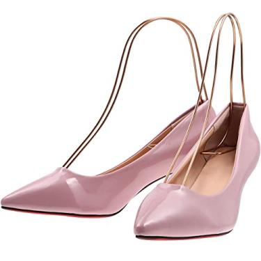 Imagem de 2 Unidades Suporte De Sapato Maca De Sapatos Mulheres Porta-sapatos Modelador De Sapato Prateleiras De Sapatos Prateleiras De Aço Inoxidável Salto Alto Senhorita Porta Sapato