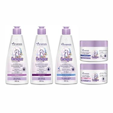 Imagem de Kit Arvensis Cachinhos (Sh+Cond+Masc 2x1+Masc e Ativador Crespo)