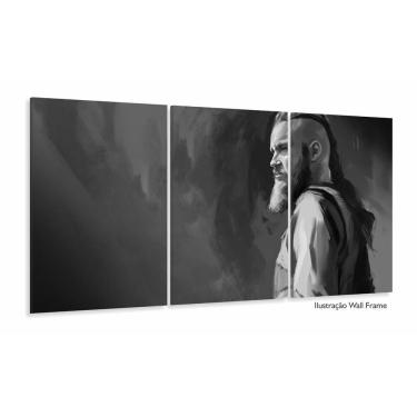 Imagem de Quadro Decorativo Vikings Ragnar Artístico - Tela Em Tecido