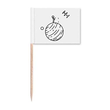 Imagem de Star Kids Move Satellite Art Deco Presente Fashion Palito de Dentes Marcadores Decoração de Festa