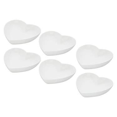 Imagem de Conjunto 6 Petisqueiras de Porcelana Coração 12cm x 10cm x 4cm - Wolff