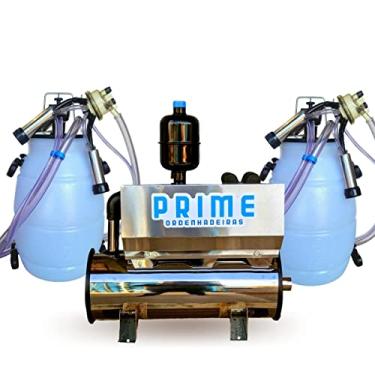 Imagem de Ordenhadeira Mecânica Balde ao pé em Inox Bomba de vacuo 300 litros, Motor 1Cv, com 2 Conjuntos (110)