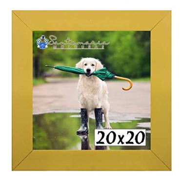 Imagem de Porta Retrado Molduras 20x20 Amarelo