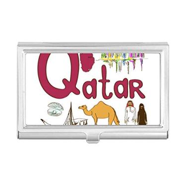 Imagem de Carteira de bolso com estampa de marco nacional do Qatar