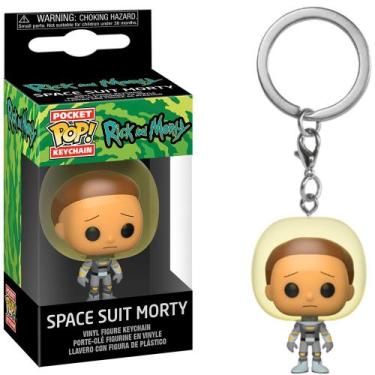 Imagem de Chaveiro Funko Pop Pocket Keychain Rick And Morty Space Suit Morty