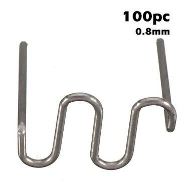 Imagem de Snsowed 100pcs pára-choques de carro máquina de solda de plástico fio de soldagem soldadores de plástico pregos de aparência máquina de conserto conserto de conserto de ondas de pré-corte padrão