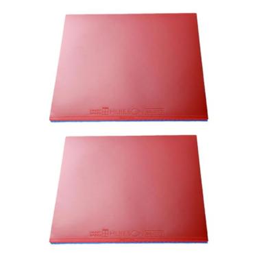 Imagem de Dynwave 2 pçs raquete de tênis de mesa substituição de borracha portátil ao ar livre raquete de tênis suprimentos protetor folha interior ping pong borracha, Vermelho