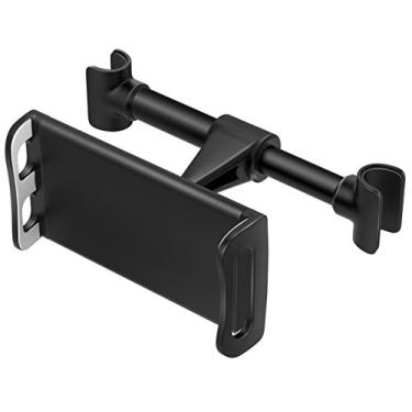 Imagem de MoKo Suporte para celular e tablet para carro com encosto de cabeça, suporte ajustável para tablet para dispositivos de 4 a 12,9 polegadas, compatível com iPhone 14 Pro Max/14, iPhone