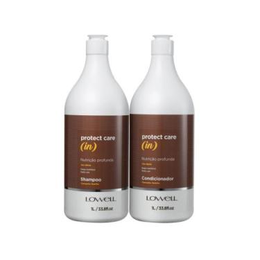 Imagem de Lowell Protect Care In Shampoo Condicionador Cabelos Ressecados Limpez