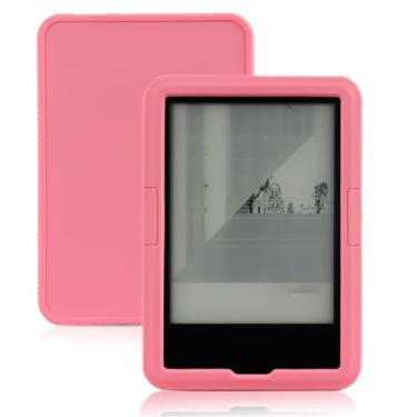 Imagem de INSOLKIDON Capa para tablet Bo-ox Vasco da Gama1/2/3/4/5 de 6 polegadas, cobertura total, ultrafina, à prova de choque, leve, de silicone (rosa)