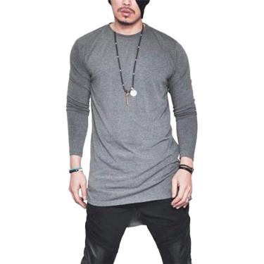 Imagem de Camiseta Camisa Oversized Longline Maculina Ny Kings Top-Masculino