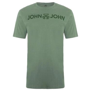 Imagem de Camiseta John John Regular Basic Verde Masculina-Masculino