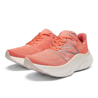 Imagem de New Balance Tênis de corrida feminino Fresh Foam X More V4, Golfo vermelho/sal marinho/prata metálico, 6.5