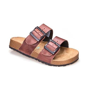 Imagem de Sandália Infantil Papete Birken Siena 2 Tiras Em Couro (Café, BR, Criança de 4 a 8 anos, Numérico, 25)