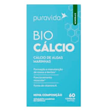 Imagem de BIO CÁLCIO - Cálcio + Vitamina D3 e K2-60 Cápsulas - Puravida