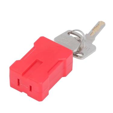 Imagem de Bloqueio de Plugue de 2 Pinos, Bloqueio de Segurança Elétrica Dispositivo de Bloqueio de Desligamento de Bloqueio de Isolamento de Energia, para Cabos de Alimentação