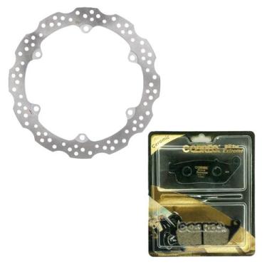 Imagem de Disco de Freio Dianteiro Cb 500x 2014-2022 + Pastilhas Cerâmica Cobreq
