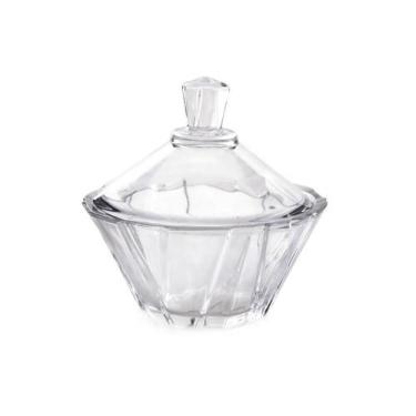 Imagem de Bomboniere Galaxy Compoteira em Vidro com Tampa 13x12cm - Wincy Casa