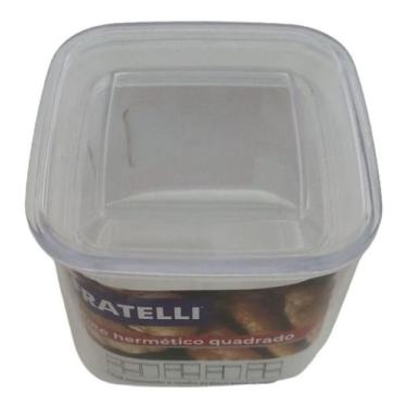 Imagem de Pote Organizador Herméticos Quadrado Tampa A Vácuo 500ml Nf - New, A v