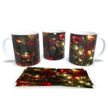 Imagem de Canecas de Porcelana Personalizadas Arvore de Natal - Estampa Sublimad