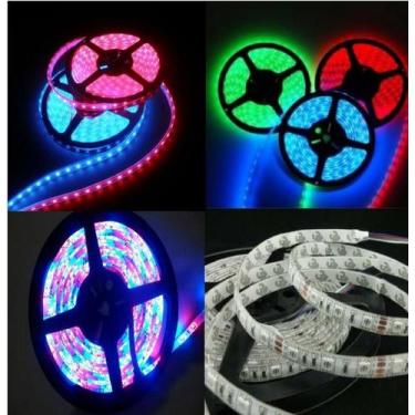 Imagem de Fita Led 5050 5M Rgb Prova Dagua Rolo Sem Fonte - Uv