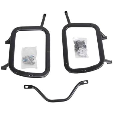 Imagem de Racks de suporte para alforjes de liga de alumínio Racks laterais de motocicleta Suportes duplos de gabião Suporte de montagem de bagagem Suporte de carga compatível com KOVE 525 500X 400X