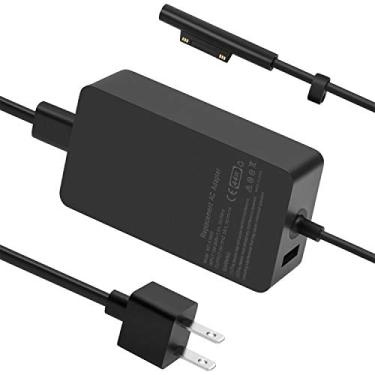 Imagem de Ptioatns Carregador de Superfície, Adaptador de Fonte de Alimentação de 44 W para Microsoft Surface Pro 3/4/5/6/7, Surface Laptop, Surface Book, Surface Go, Surface Laptop Go, com Cabo de Alimentação