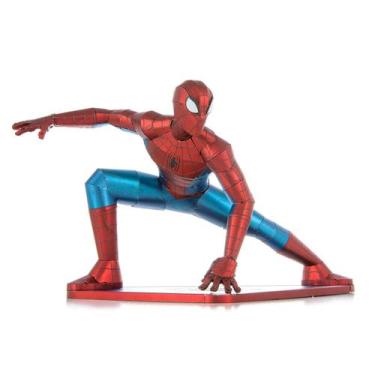 Imagem de Miniatura De Montar Metal Earth Marvel Spider Man (MMS474), azul/verme