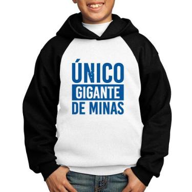 Imagem de Moletom Infantil Único gigante de Minas - Foca na Moda, Branco, Preto,