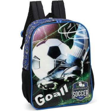 Imagem de Mochila de Costas Luxcel Futebol Preto