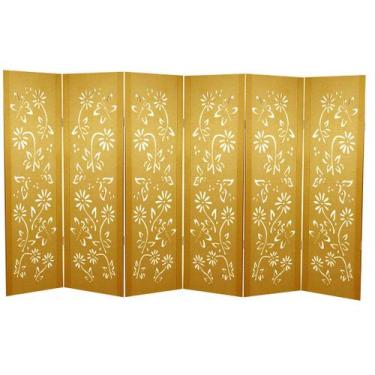 Imagem de Biombo Margarida 6 Folhas sem Pezinhos - ComercialMasul