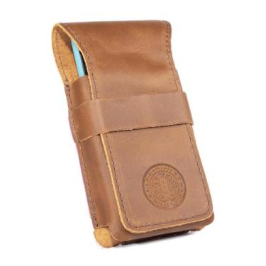 Imagem de Bainha São Bento Porta Celular Rústica 100% Couro Country Presa No Cin