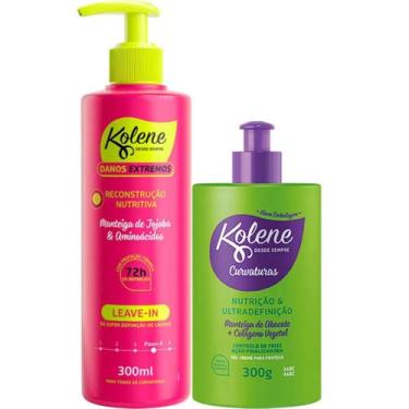 Imagem de Leave-in Kolene Danos Extremos Reconstrução Nutrtiva + Gel Creme para 