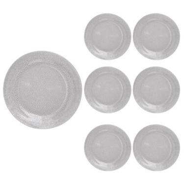 Imagem de Jogo Prato Raso Redondo Duralex 23cm Acqua Refeição 6 Un - NADIR FIGUE