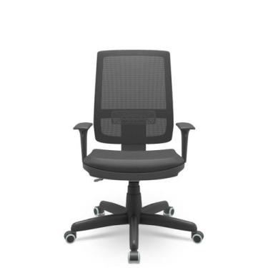 Imagem de Cadeira Brizza Presidente Braços Regulaveis PP BackPlax Plaxmetal Nr-1