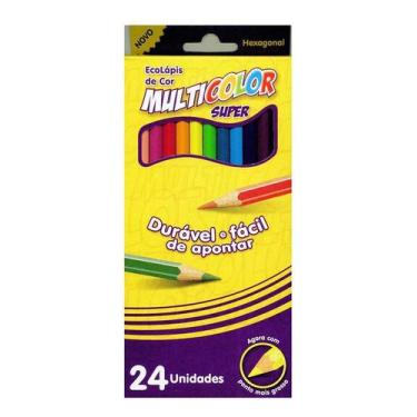 Imagem de Lápis de Cor 24 Cores Multicolor Super - FABER CASTELL, Unico
