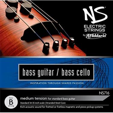 Imagem de D'Addario NS Electric Bass/Violoncelo Fio B único, escala 4/4, tensão média