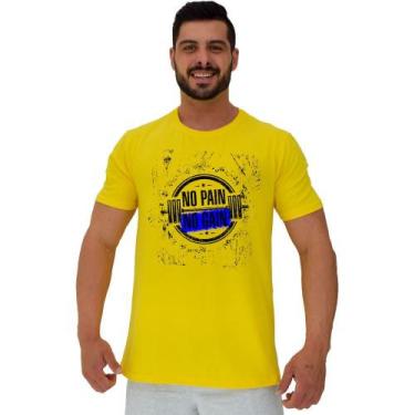 Imagem de Camiseta Tradicional Manga Curta MXD Conceito No Pain No Gain Halteres